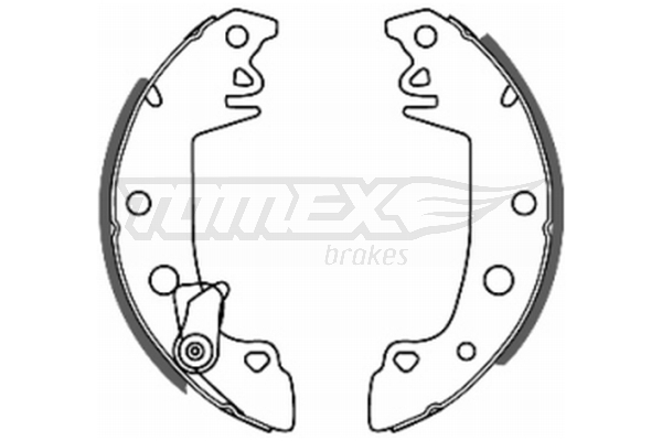 Sada brzdových čelistí TOMEX Brakes